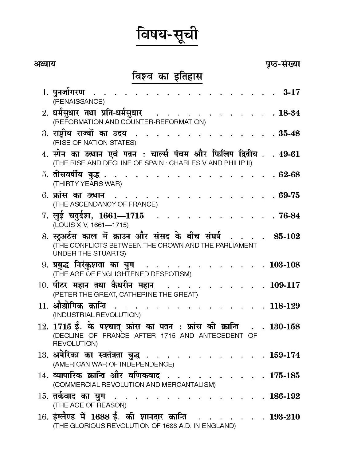 History of World (विश्व का इतिहास 1453 ई-1789 ई)