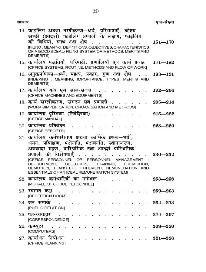 Office Management (कार्यालय प्रबंध) For Post Graduation