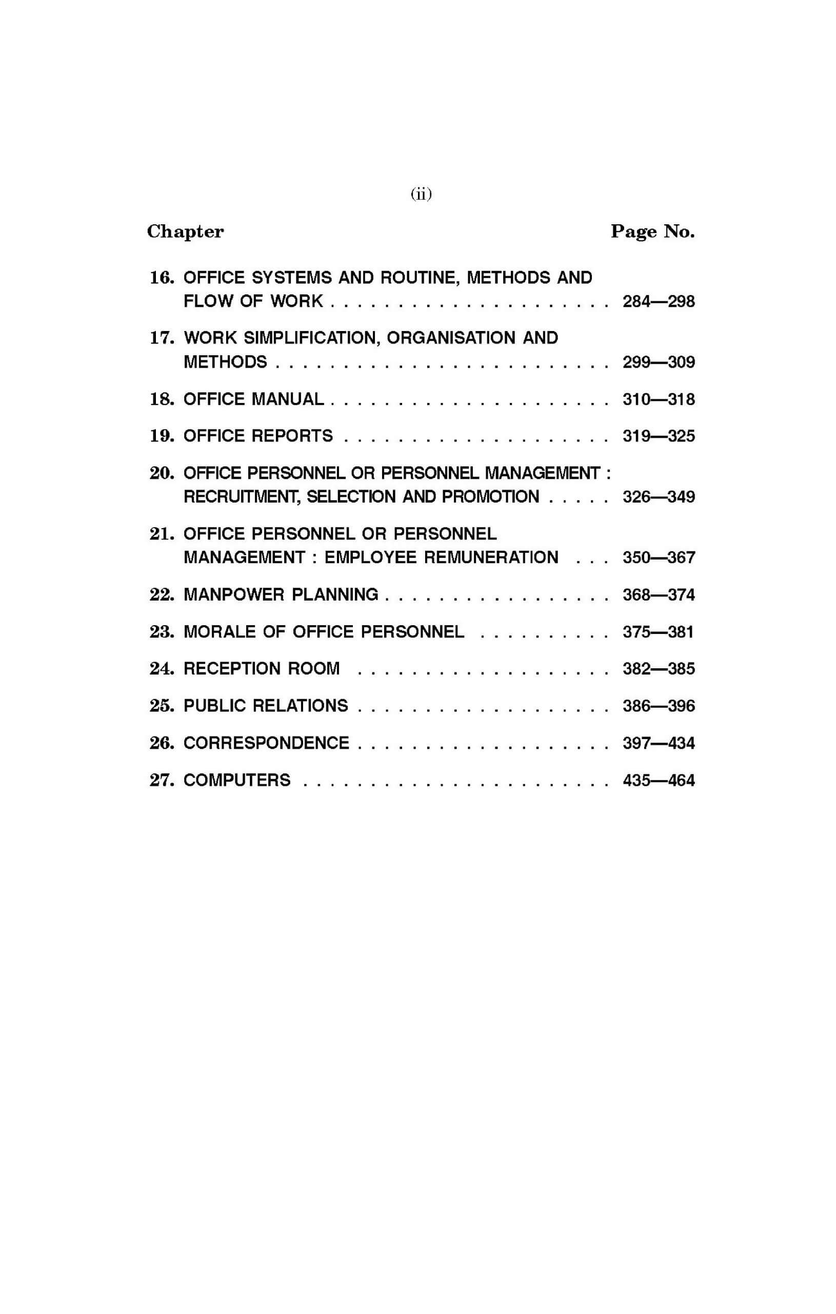 Office Management For BBA, MBA, BCA, MCA, B.Com & M.Com