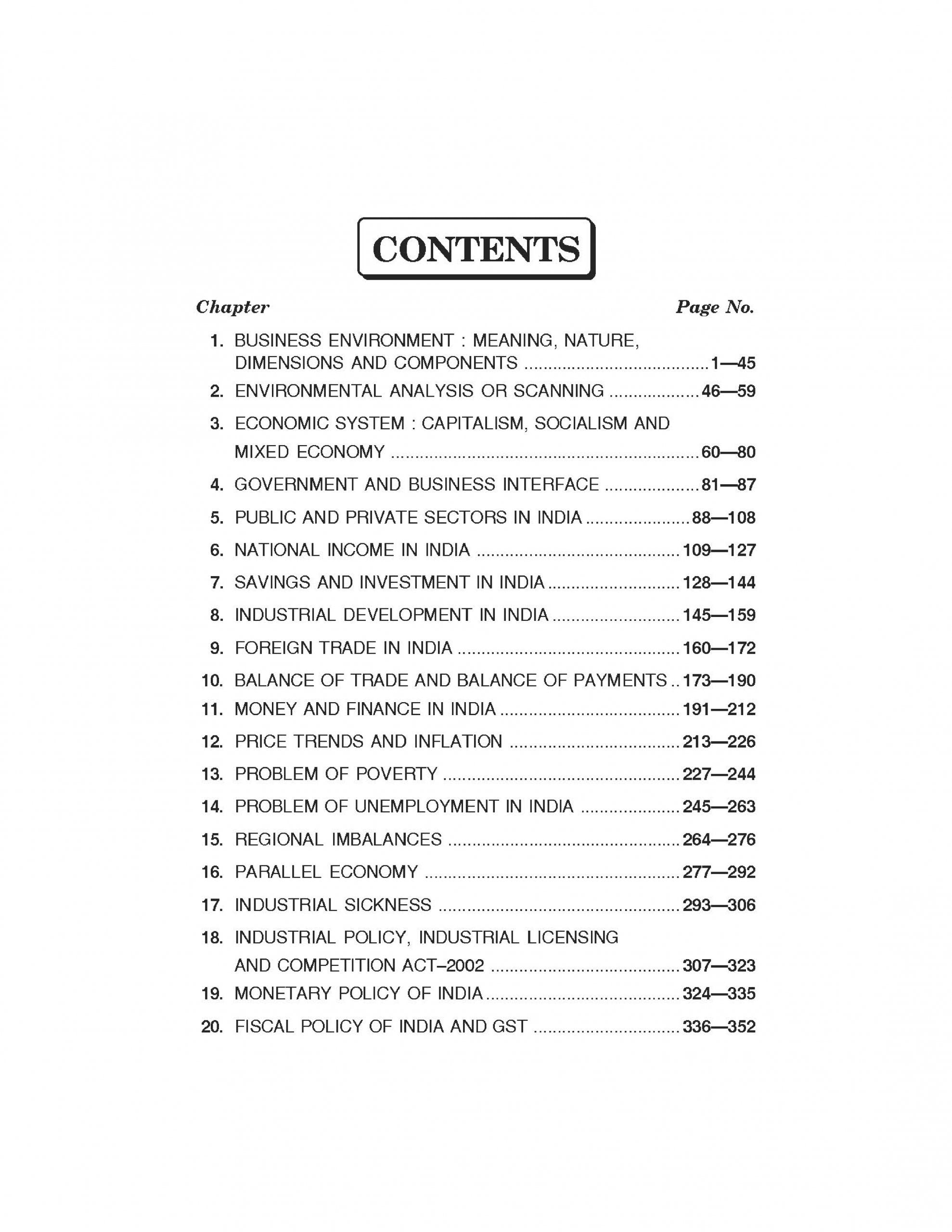 Economic Environment For BBA, B.Com, MBA & M.Com