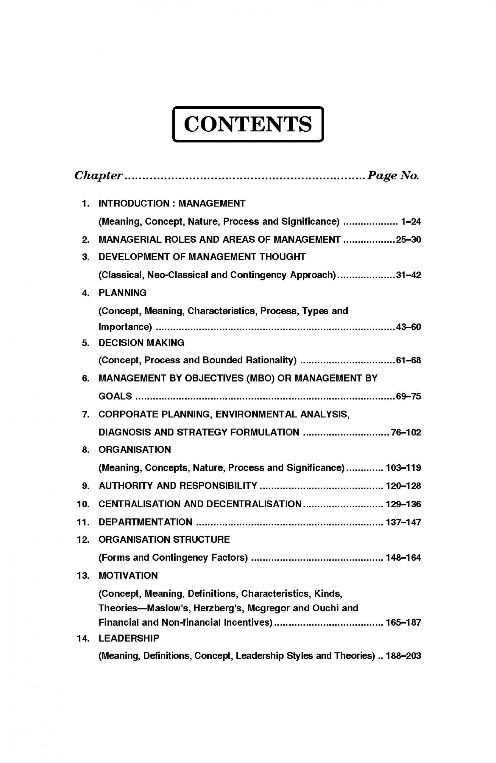 Fundamentals of Management For BBA, MBA, BCA, MCA, B.Com, M.Com, C.A., C.S. & C.W.A.