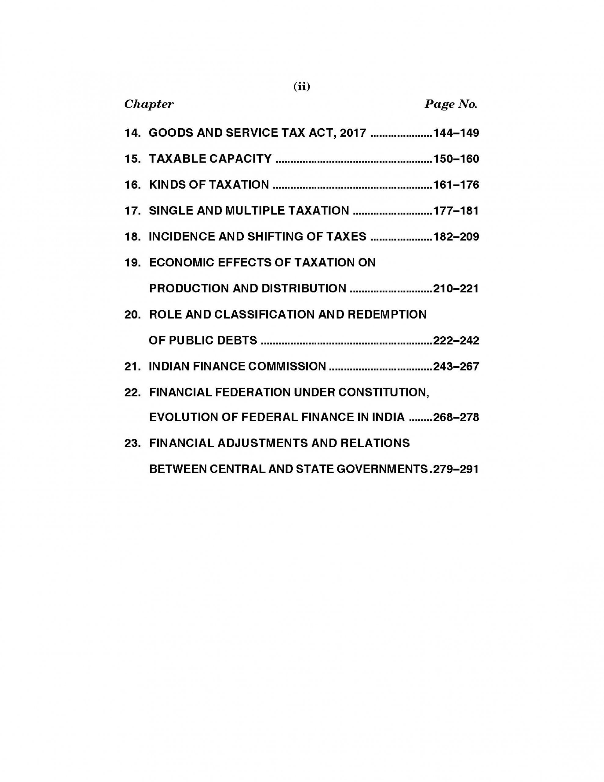 Public Finance for B.Com, BBA, M.Com, MBA