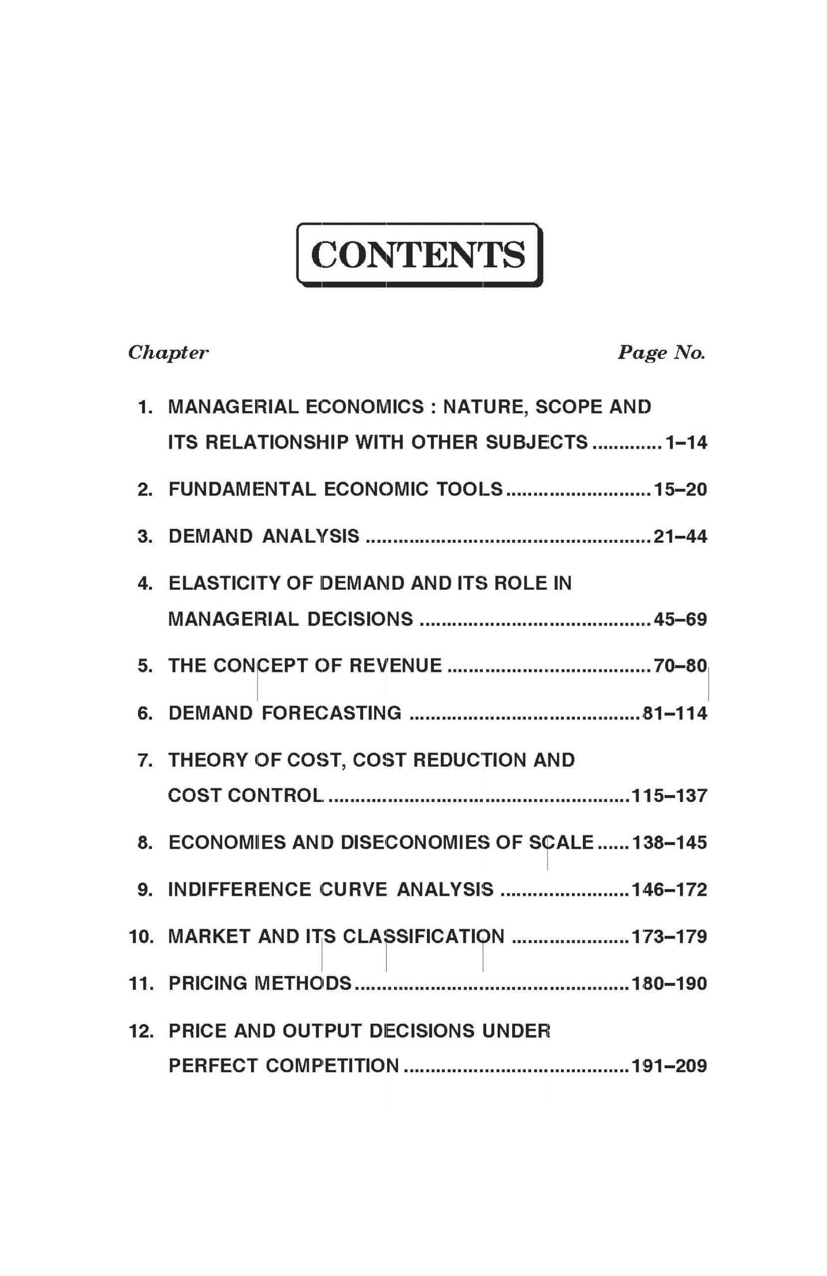 Managerial Economics (प्रबंधकीय अर्थशास्त्र)