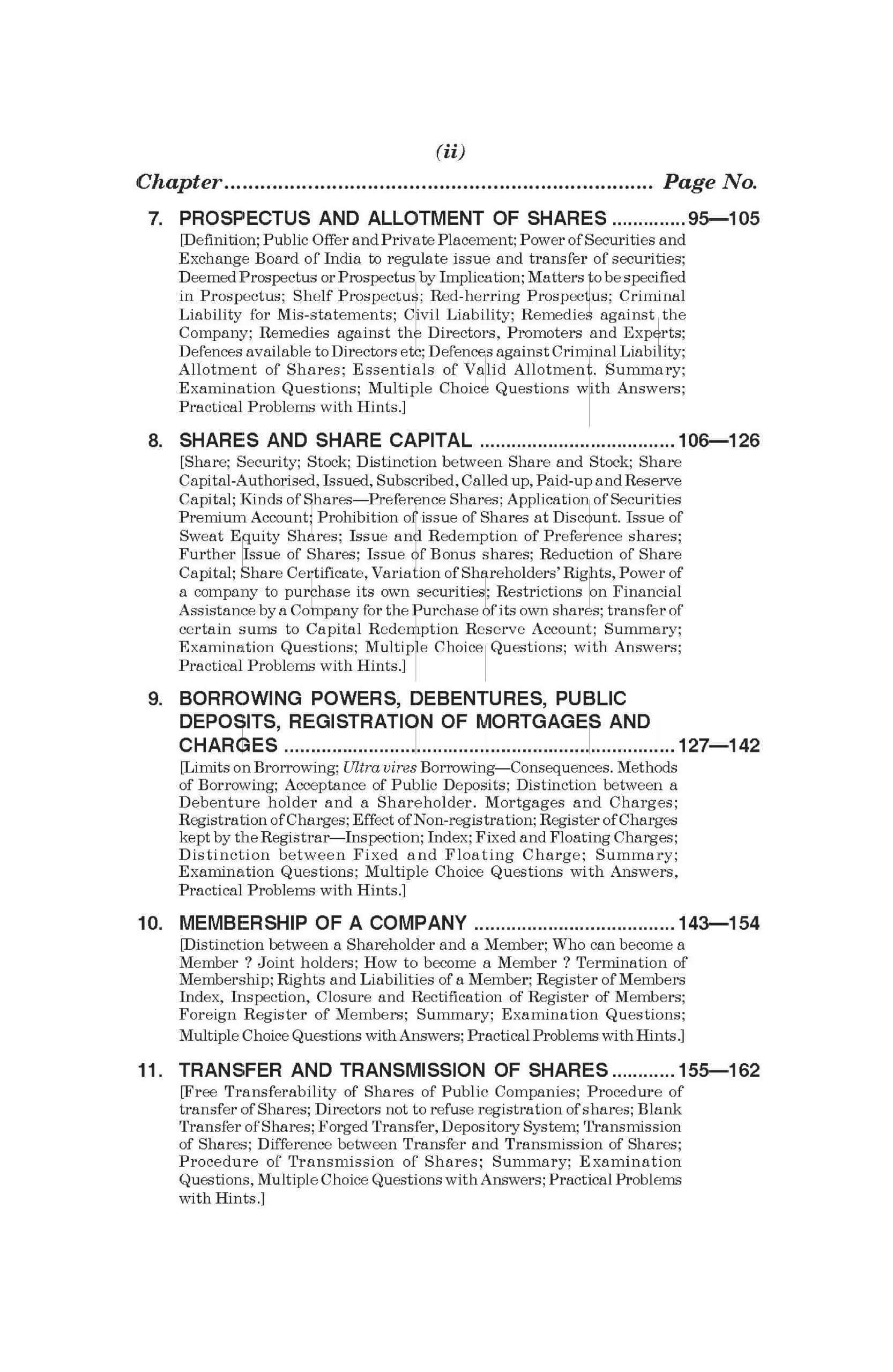 Indian Company Law And Secretarial Practice