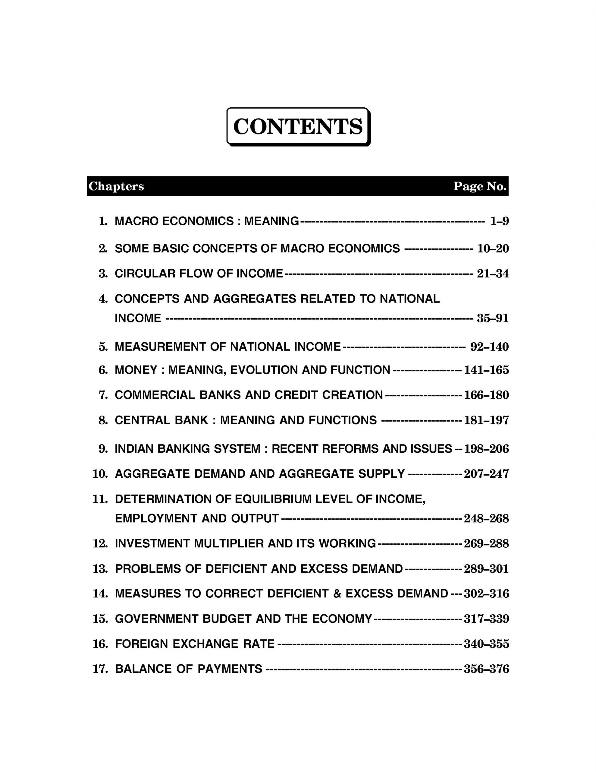 Introductory Macro Economics For Class XII (NCERT/CBSE)