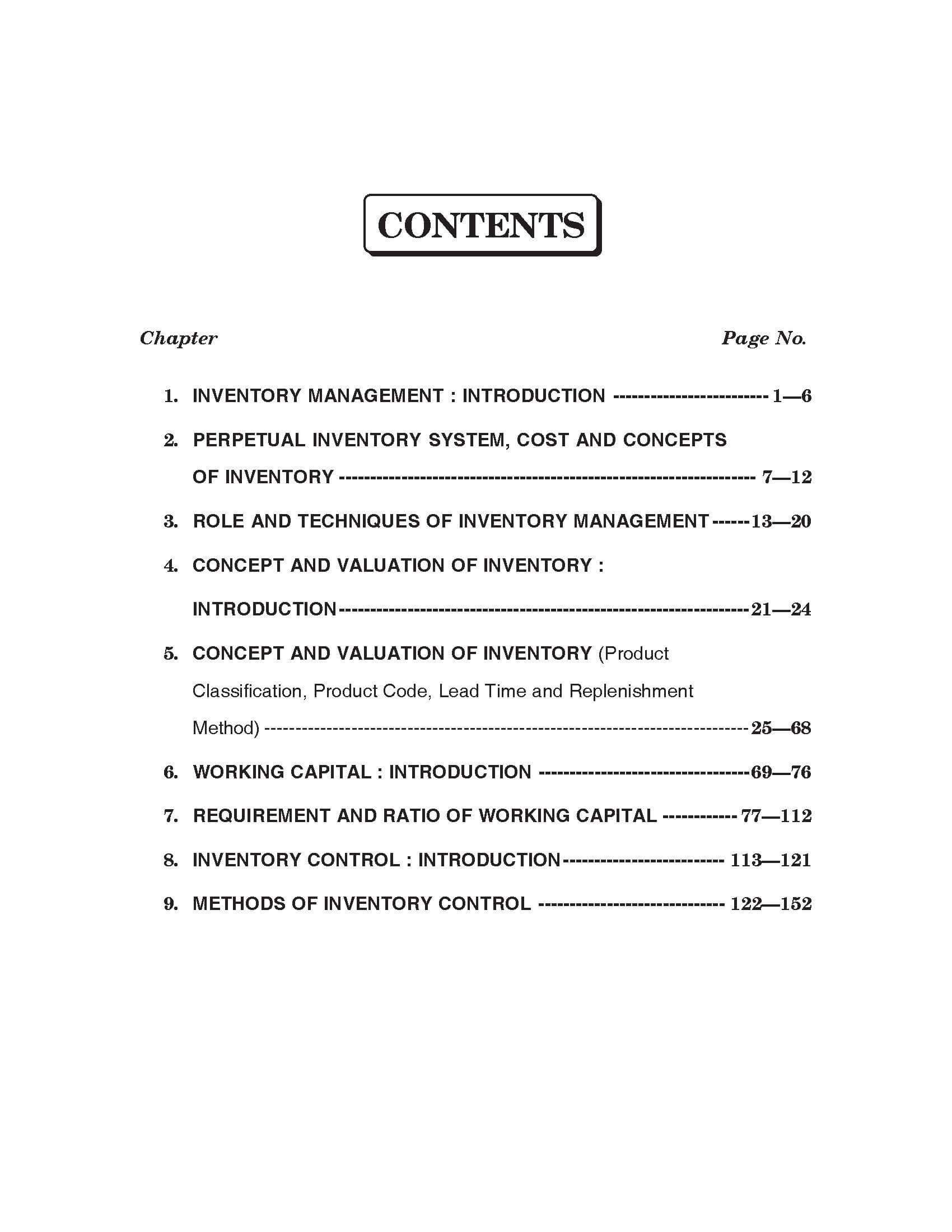 Inventory Management For B.Com. Sem.-3 (According to NEP-2020)