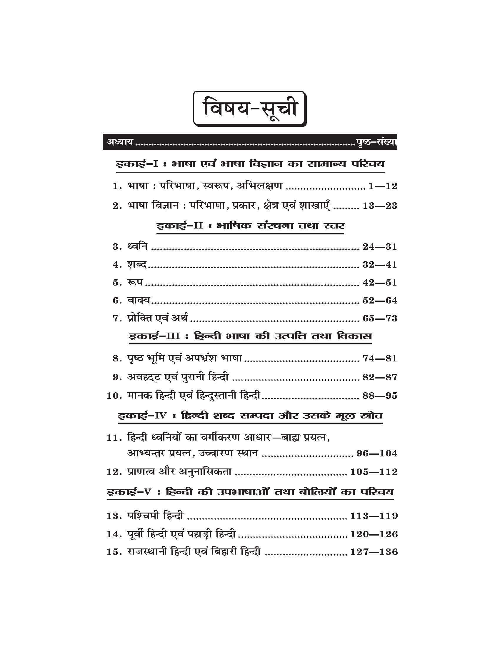 भाषा विज्ञान, हिंदी भाषा तथा देवनागरी लिपि (Hindi) For B.A. Sem.-6 (According to NEP-2020)