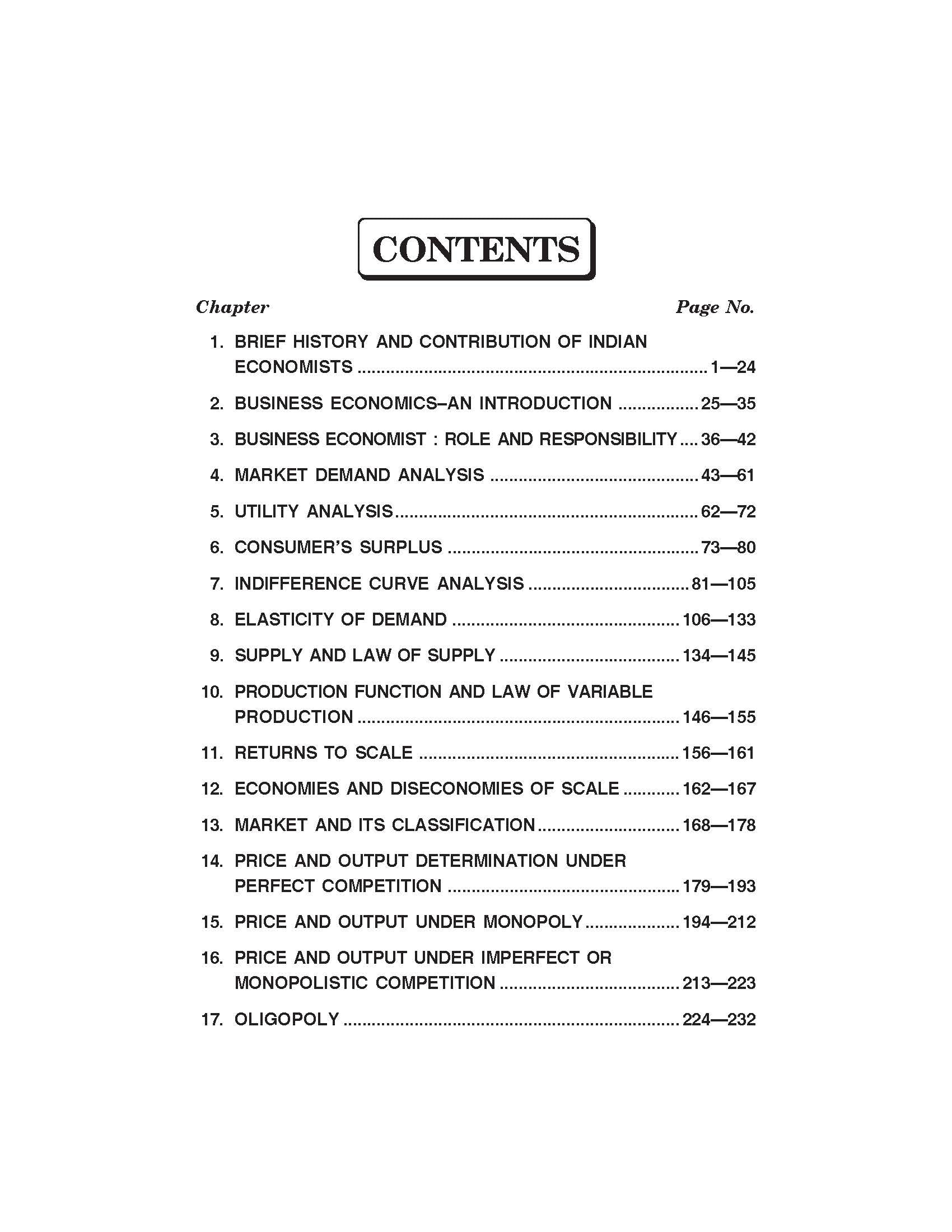 Business Economics For B.Com. Sem.-1 (Chattisgarh University)